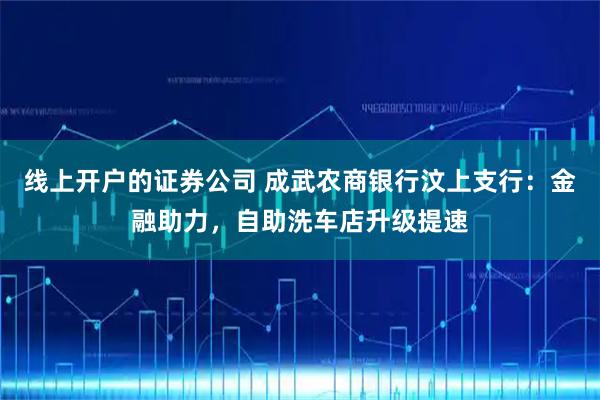 线上开户的证券公司 成武农商银行汶上支行：金融助力，自助洗车店升级提速